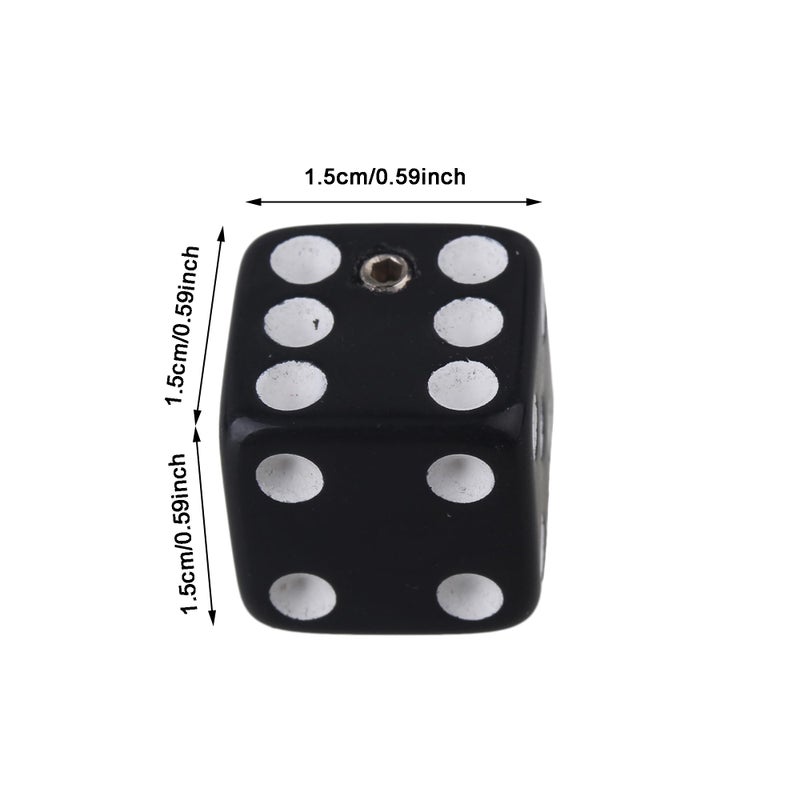 Homeswitch 9PCS Three Color Unique Dice Style Electric Guitar Volume Control Knobs with Wrench Plastic Musical Parts - Image 4